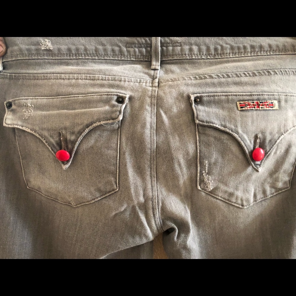 Grey Hudson skinny leg jeans